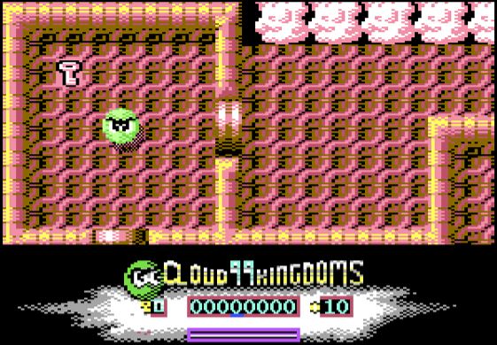 Cloud Kingdoms - Commodore 64 game screenshot (1990) by Logotron